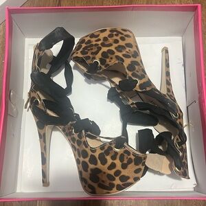leopard heels